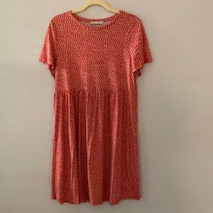 Pull&Bear Red Floral Dress